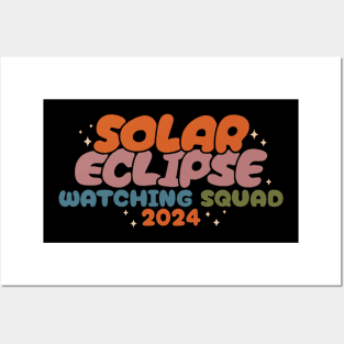 Solar Eclipse Watching Squad 2024 Posters and Art